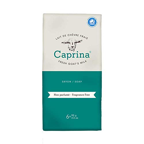 קפרינה על ידי קאנוס קפרינה בר סבון, ניחוח חינם, 3.2 עוז, עם חלב עיזים קנדי טרי, ויטמין, ב3, אשלגן, אבץ,