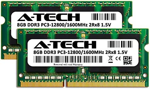 A-Tech 16 ג'יגה-בייט זיכרון זיכרון זיכרון ל- HP Elitebook 745 G3-DDR3 1600MHz PC3-12800 לא ECC SO-DIMM