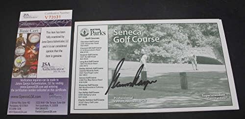 גארי פלייר חתם על סנקה גולף קורס מידע כרטיס חתימה 5603-ציוד גולף חתום