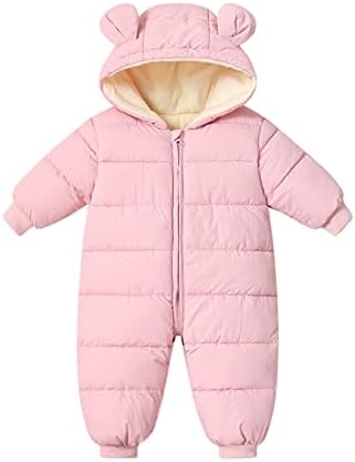 ילדת שלג סרוג תינוקות תינוקות בנות בנים תלבושות אופנה עם סרבל סרבל שלג ברדס בגודל מעיל מעיל מעיל גודל 8