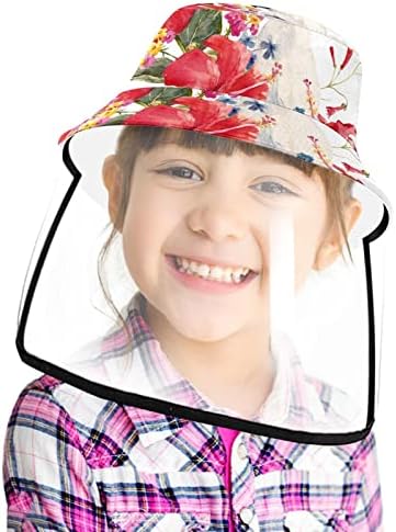 כובע מגן למבוגרים עם מגן פנים, כובע דייג כובע אנטי שמש, פריחות ורודות כומר