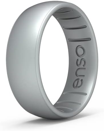 אלמנטים של טבעות ENSO טבעת סיליקון קלאסית - הושבת כסף - 5