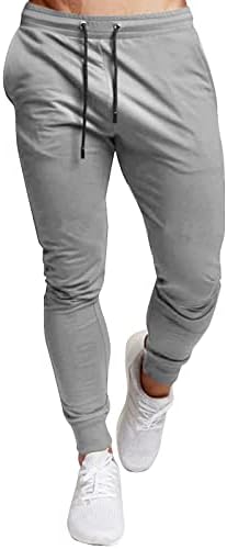 מכנסי ג'וג'ר של פיקליון לגברים מכנסי חדר כושר חדר כושר מפעיל מכנסי טרנינג רזים סתרים עם כיסים