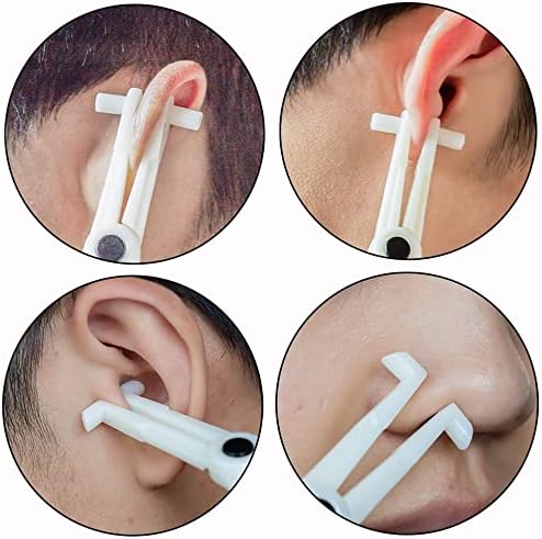 4 יחידות לשימוש חוזר מקצועי מהדק אוזן שפתיים טבור האף פתוח מחץ פירסינג כלי מלקחיים פלייר מהדק גוף תכשיטי לנקב