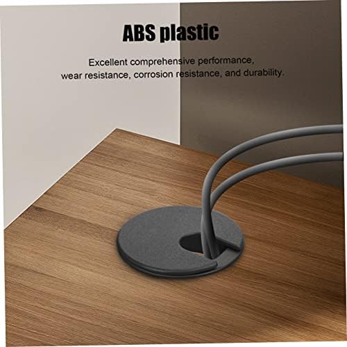 Solustre 6 PCS כיסוי חור חור חור שולחן כתיבה ערכת חור עגול חור עגול ABS כדי לפתוח חוט חוט חוט כיסוי