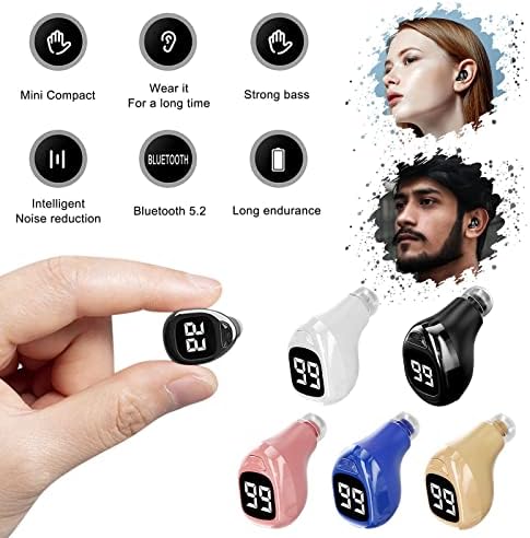 אוזניות F6 Bluetooth יחיד אוזן אוזן Bluetooth LED תצוג
