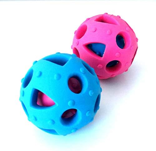 AOOF TPR כלבים עמידים צעצוע דליפת כדור דליפת כדור שיני כדור ניקוי כלבי כדור לועס צעצוע חיית מחמד