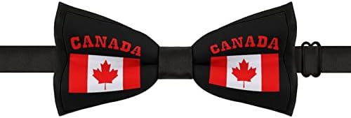 Weedkeycat קנדה מיפלה עלה של גברים מצחיקים עניבת פרפר פרו -פרפר מתכווננת עניבת עניבה למסיבת חתונה