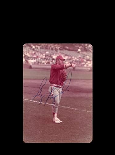 גרג לוזינסקי חתם על מקורי משנות השבעים 4x5 Snaphot Photo Philadelphia Phillies בקאבס ריגלי