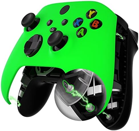 דגם פנים קיצוני ניאון ירוק ירוק החלפה מגנטית מעטפת דיור קדמית עבור בקר Xbox Series X & S