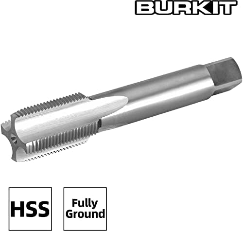 Burkit M24 x 0.75 חוט ברז על יד שמאל, HSS M24 x 0.75 ברז מחורץ ישר ברז