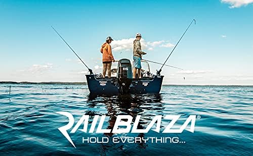 Railblaza Kayak Rod Holder R עם Sideport של Tracloader לביטוי פיתיון, ספינינג, דיג זבובים ועוד - חבילה