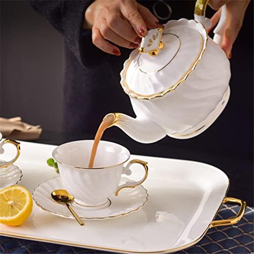 TREXD עצם צבועה זהב סין קפה סט אחר הצהריים סט תה כוס תה קטן מתנה חנונית בית
