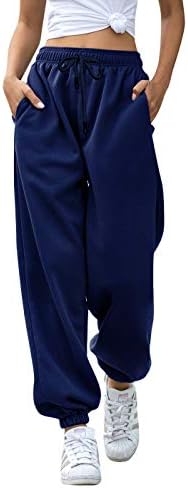 מכנסי טרנינג תחתונים של נשים עם כיסים