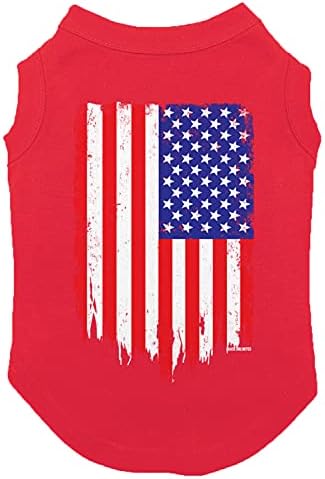 דגל אמריקאי במצוקה - חולצת כלבים בארהב
