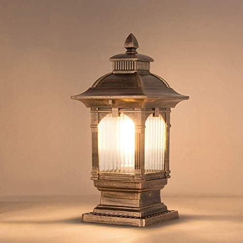 GJCQZQ אורות מסלול אורות זכוכית אירופית חיצונית מנורה חיצונית דלת עמוד עמוד פנס מנורת הובלת סטיגמה תאורה