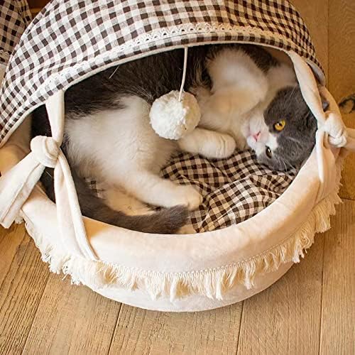 למאל חתול של קן כלב בית גבוהה-ערך כל עונות חתול מיטת חצי סגור חתול שק שינה נוח מוצרים לחיות מחמד