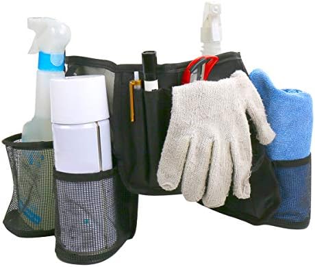 כיס כלים של Dricroda, חגורת שקית כלים למותניים, נרתיק בקבוקים, סינר כלי עבודה כבד לניהול, משמורת,