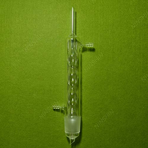זכוכית מעבדה של נאנשין, מחלץ Soxhlet של 250 מל עם הקבל, צינור השאיבה ושני צלוחיות שטוחות 24/29