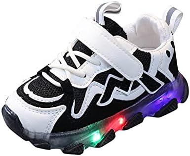 מאמני בנות תינוקות הובילו אור זוהר ריצה ספורט נעלי ספורט ילדים מהבהבים נעלי ספורט קלות משקל קלות.