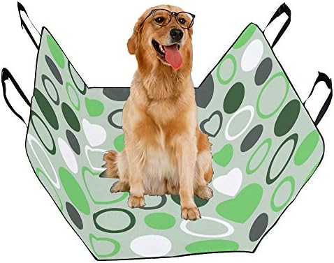 מותאם אישית אמרלד עיצוב סגנון אלגנטי רטרו הדפסת רכב מושב מכסה לכלבים עמיד למים החלקה עמיד רך