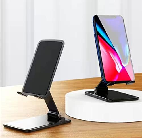Ladumu שולחן עבודה מחזיק טלפון סלולרי עשוי מפלדה להרים מפלדה קל לשימוש טלפון סלולרי מתנות מתנות