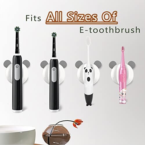 מארגן אמבטיה של מחזיק שיניים חשמלי, מחזיק מברשת שיניים מגנטית קיר דבק עמדת כל מיני מברשת שיניים אלקטרונית באופן