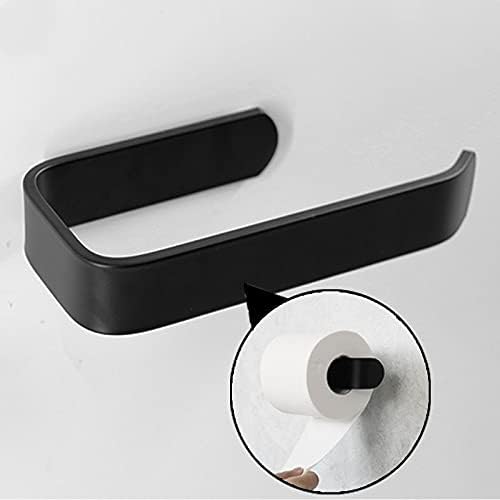 חומרת אמבטיה של Lymjj סט אלומיניום קיר שחור תלוי אמבטיה חדר אמבטיה בצורת U
