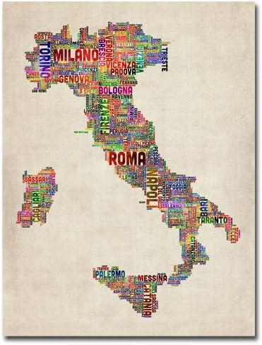איטליה השנייה מאת מייקל טומפסט, אמנות קיר בד בגודל 24 על 32 אינץ