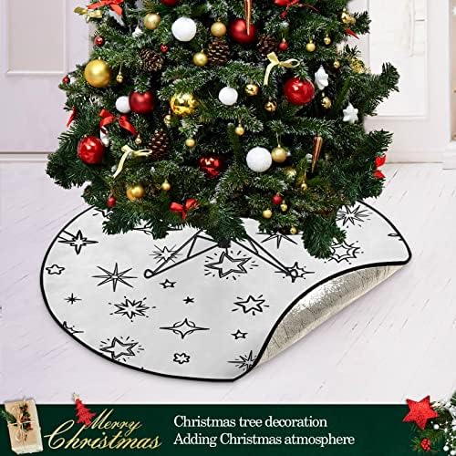 שיגואה כוכבי Doodle כוכבי חג המולד מחצלת עץ אטום למים מחצלת מחצלת עץ עץ סופג מחצלת מגש להגנת
