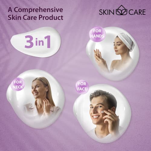 טיפוח עור קרם לחות קולגן 3 ב -1 לפנים, צוואר וידיים לכל סוגי העור - קרם יומי עדין ונספג בקלות - 16.9 פלורידה.