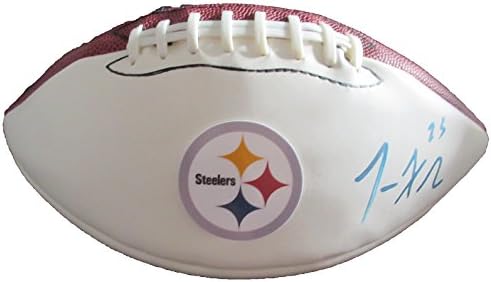 ג'ו האדן חתימה לוגו כדורגל עם הוכחה, תמונה של ג'ו חותם לנו, PSA/DNA מאומת, Pro Bowl