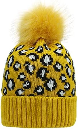 כובע גואנגיואן לנשים כפית פליס מרופדת כובע סקי חם יותר כובע חורף גולגולת מכסה רוח סריגה כובעים לשיער טבעי