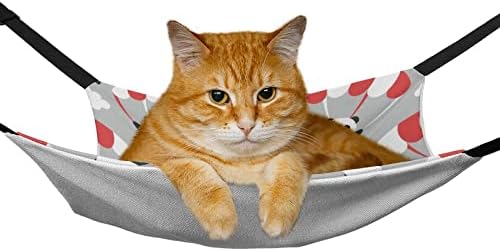 חתול ערסל חמוד פנדה חתול מיטת כלוב חלון מוט תליית שטח חיסכון עבור חיות מחמד קטנות 16.9& 34; איקס13
