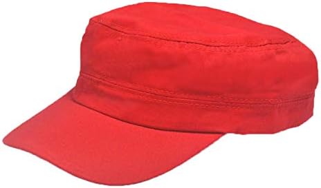 יוניסקס כותנה צבאי כובע צבא כובעי בציר שטוח למעלה כובע מתכוונן בייסבול שמש כובעי עבור גברים נשים