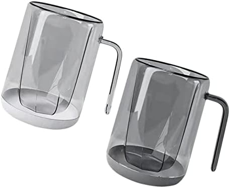 Zerodeko 4 PCS כוס שטיפת פה כוסות שתייה פלסטיק כוסות פלסטיק כוסות שטיפה צלולות כוסות מים כוסות