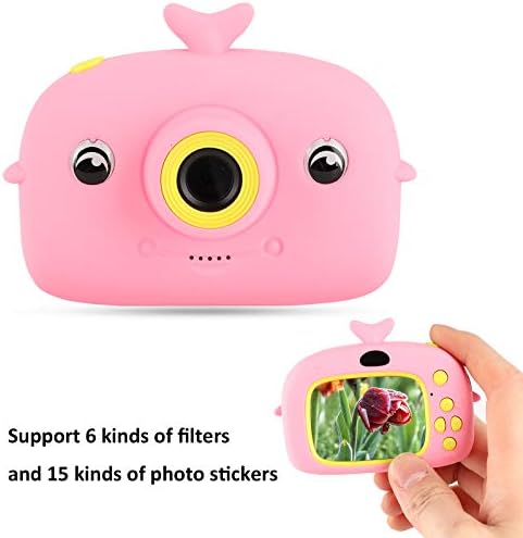 מצלמה לילדים מצלמה דיגיטלית ניידת 2 אינץ 'מסך צבע כף יד ילדים ניידים הקלטת וידאו מזון חומר ABS מצלמה חומר