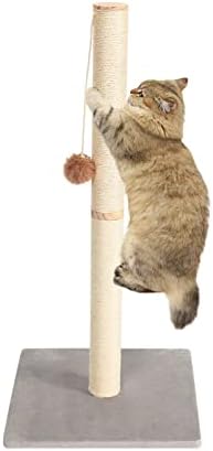 32 חתול גרוד, טופר גרדן עם טבעי סיסל חבל, מתנדנד כדור צעצוע ומכוסה רך חלק קטיפה עבור מקורה חתולי חתלתול שריטה מגן