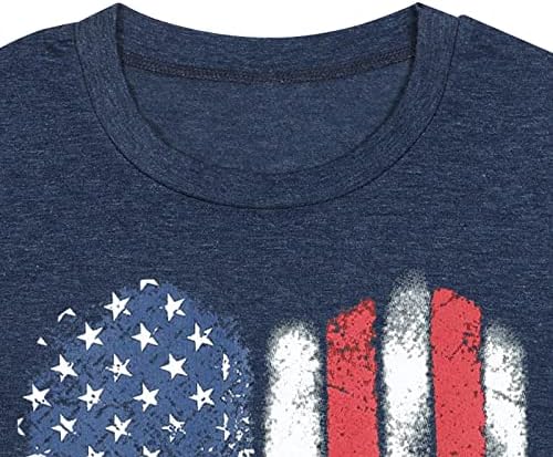חולצת דגל אמריקאית פעוט ילדים בנות בנות ארהב חולצת טריקו גרפית דגל דגל גרפי של חולצת יולי חולצה פטריוטית