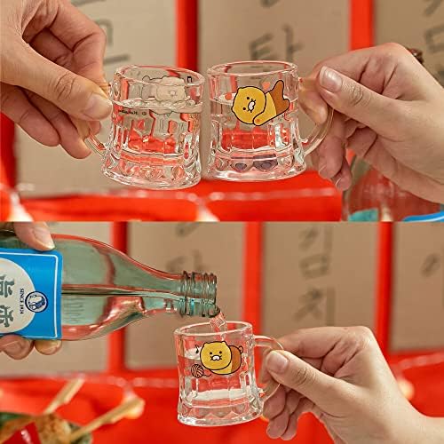 סט כוסות שוט של קקאו סוג 'ו של 4 בקופסת מתנה-זכוכית צ' ונסיק