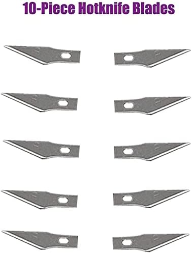 ערכת חותך חום מקצועית של ניואלאי, סכין חמה לחיתוך וגילוף קצף לייצור שבלונות וחיתוך ויניל ופלסטיק, סטנסיל רב