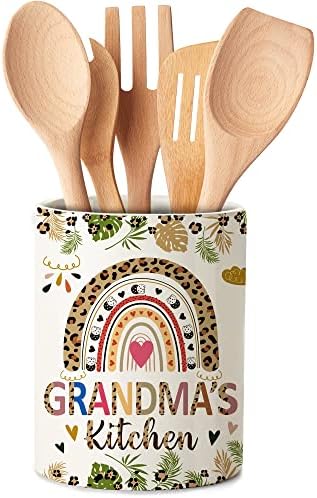 רבני מתנות לסבתא תשמיש מחזיק - בישול כלים אמהות יום סבתא מתנות למטבח - נהדר מתנות לסבתא מודרני חווה קרמיקה תשמיש