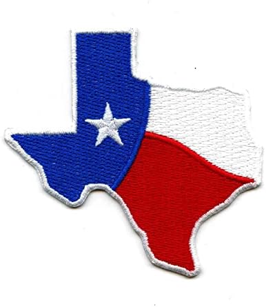 טקסס דגל גלי טלאי טלאי בית ברזל על רקום