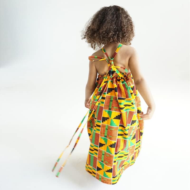 חדש ילדים פעוט בנות אפריקאי דאשיקי שמלת ילדות קטנות ללא משענת הלטר שמלת אתני בוהמיה סגנון קיץ בגדים