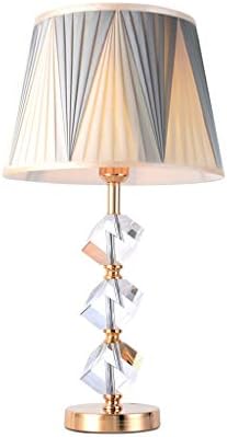 מנורת שולחן SXNBH מצולע מצולע ערימה אורות שולחן מיטה גבישים מנורות ספרים דקו תאורת בית