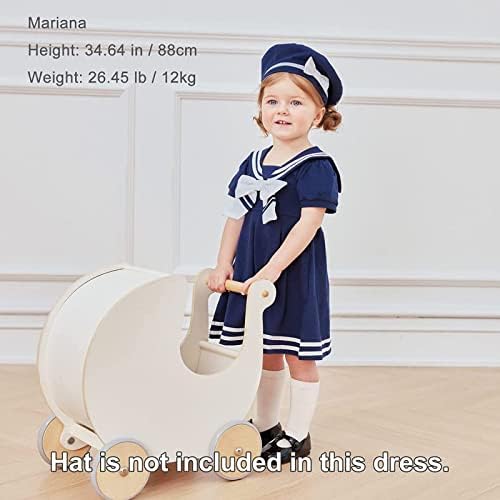 שמלות משמלות ימי של Bonbonpomme פעוטות של פעוטות שמלות פלייבי לילדה 0-4 שנים