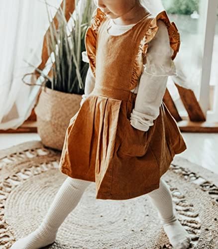 מרסיריפיה בנות מתלה שמלת שמלת תינוק רצועות רקומות חצאית בשמלות כוללות בגדי סתיו בחורף