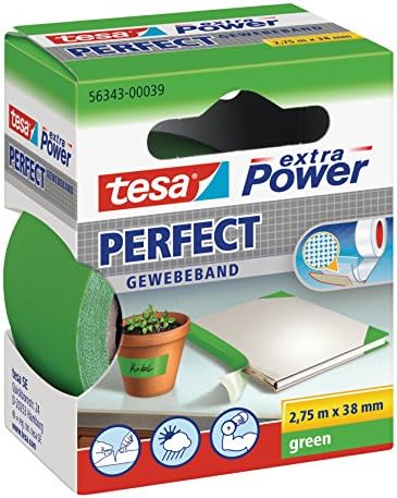 TESA UK Ltd TESA בבריטניה קלטת תיקון בד נוסף, 2.75 מ 'x 38 ממ - ירוק