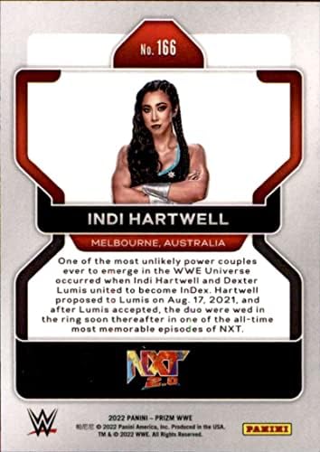 2022 Panini Prizm WWE 166 Indi Hartwell NXT 2.0 רשמי World Wastling Entertainment Card במצב גולמי