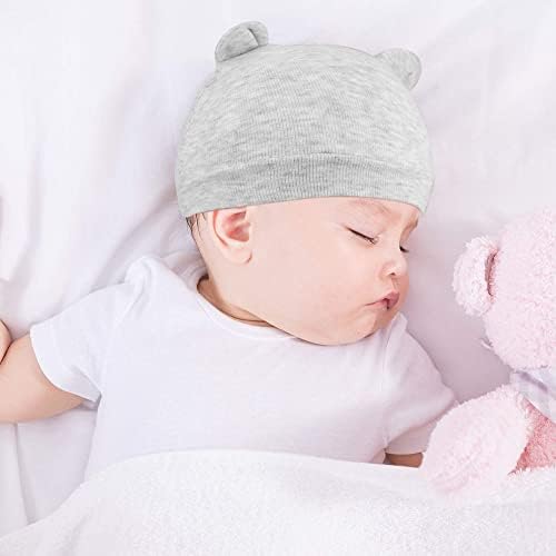 Upeilxd Baby Beanie כובע תינוקות בית חולים יילוד כובע כובעי פעוטות חמודים סרוגים כובעי כפות לבנות בנות